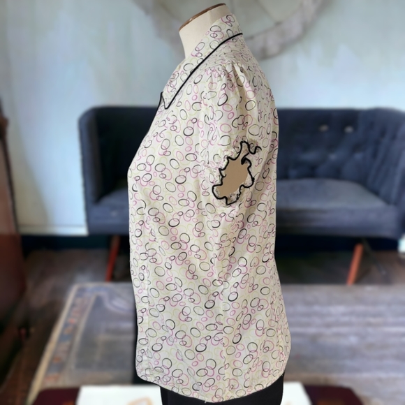 Vintage 1990's Tagents Button Down Blouse - Picture 6 of 11